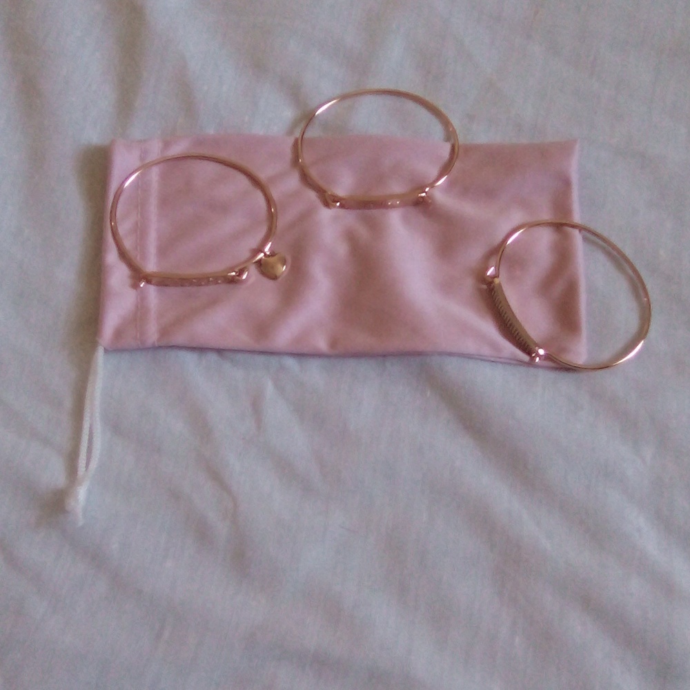 Rubi Pink Pouch Bag and Bracelets - Picture 3 of 3